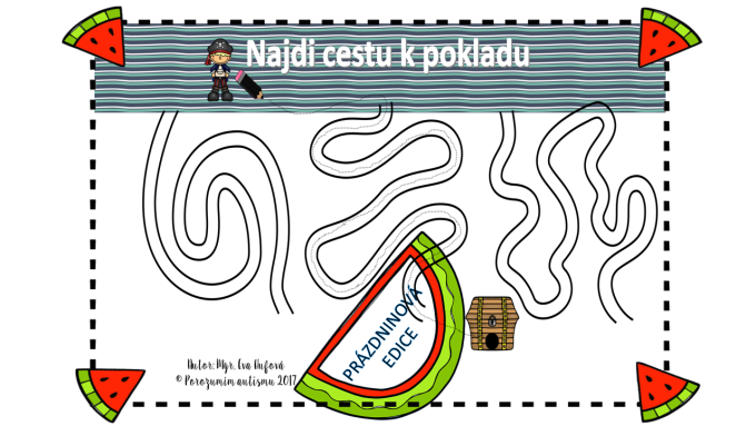 najdi cestu k pokladu