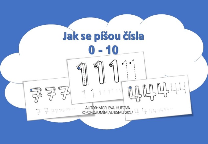 matematika, psaní